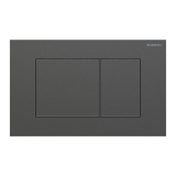Cutout image of Geberit Sigma40 Square Black Chrome Dual Flush Plate